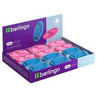 Ластик Berlingo "Future Tech", овальный, термопластичная резина, 50*28*7мм, ассорти