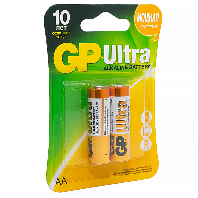 Батарейка GP Ultra AA (LR6) 15AU алкалиновая, BC2