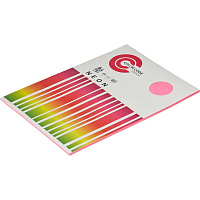 Бумага для принтера и копира цветная 100 листов А4 COLOR CODE 75 г/м2 малиновый неон