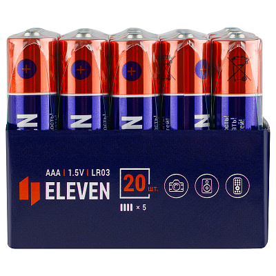 Батарейка Eleven AAA (LR03) алкалиновая, OS20