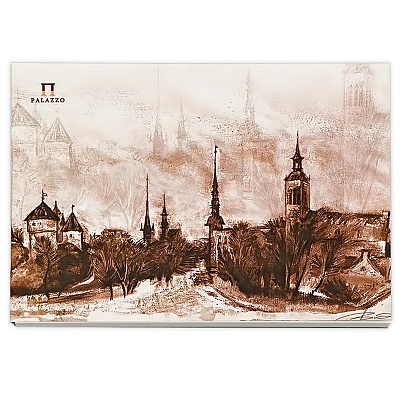 Планшет для акварели А5 130*187 мм 20 листов PALAZZO Старый Таллин 200 г/м