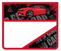 Папка для тетрадей клапан А5 2 отделения пластик Пчелка RED CAR с уголком  ПМ-А5-36