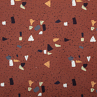 Бумага упаковочная мелованная "Terrazzo&Memphis" 70*100см, 10 дизайнов ассорти ЗОЛОТАЯ СКАЗКА, 592054