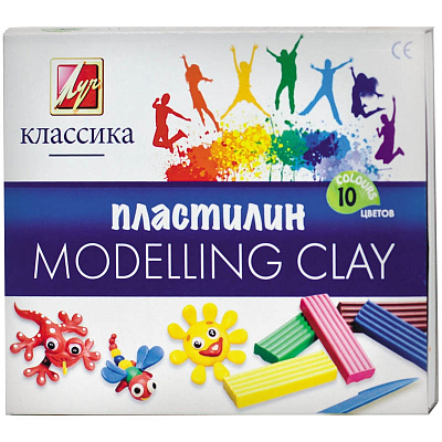 Пластилин Луч Классика 10 цветов 200 грамм  7С304-08