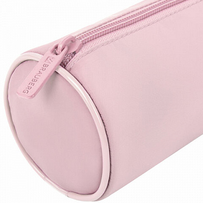 Пенал-тубус BRAUBERG, с эффектом Soft Touch, мягкий, Pastel pink, 272299