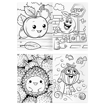 Раскраска А4 ТРИ СОВЫ "В стиле kawaii", 16 стр.