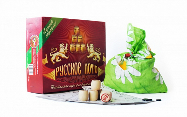 Игра Русское Лото пластиковые бочонки Владспортпром  03-020