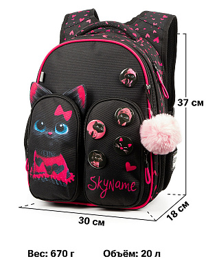 Рюкзак SkyName R9-15 + брелок мишка + значки