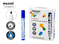 Маркер для белой доски VORTEX синий 2-3 мм MAZARI  M-15216-70