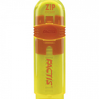 Ластик выдвижной FACTIS ZIP (Испания), 80x10x10 мм, белый, пластиковый корпус ассорти, PTF1030