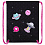 Мешок для обуви BRAUBERG PREMIUM, карман, подклад., светоотр., 43х33 см, Space sweets, 272422