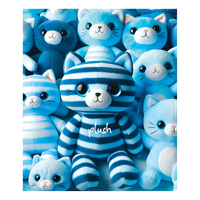 Тетрадь 48л., А5, клетка BG "Plush", суперэконом