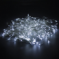 Электрогирлянда-занавес уличная "Штора" 3,8х2,4 м, 480 LED, белый 220 V, контроллер, ЗОЛОТАЯ СКАЗКА, 591302