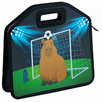 Папка-сумка ЮНЛАНДИЯ, 1 отделение, фетровые ручки, 34х30х11см, Capyball, 272207