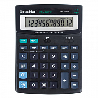 Калькулятор настольный ОФИСМАГ OFM-888-12 (200х150 мм), 12 разрядов, двойное питание, 250224