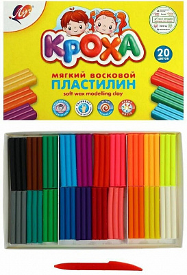 Пластилин Луч Кроха 20 цветов 320 грамм  31С 2063-08