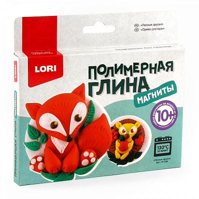 Полимерная глина магниты Лесные друзья LORI