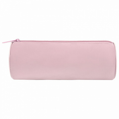 Пенал-тубус BRAUBERG, с эффектом Soft Touch, мягкий, Pastel pink, 272299