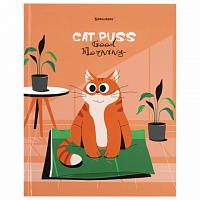 Дневник 1-11 класс 40л, твердый, BRAUBERG, глянцевая ламинация, Cute cat, 106852