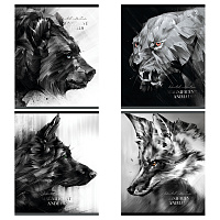 Тетрадь 80л., А5, клетка Greenwich Line "Magnificent animals", матовая ламинация, тиснение фольгой 70г/м2
