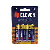 Батарейка Eleven SUPER AA (LR6) алкалиновая, BC4