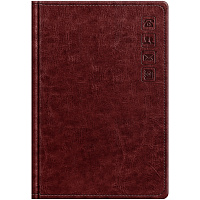 Телефонная книга А5, 80л., кожзам, BG "Nebraska. Dark red", с вырубкой