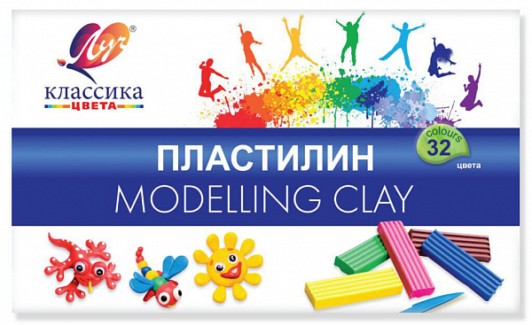 Пластилин Луч Классика 32 цвета 640 грамм  31С 2065-08