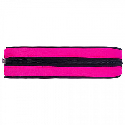 Пенал-косметичка BRAUBERG овальный, полиэстер, "Pink", 22х9х5 см, 229270