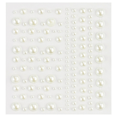 Наклейки-стразы MESHU "Pearls", 16*10,5см