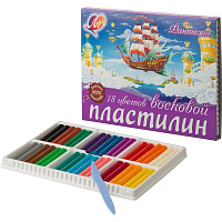 Пластилин Луч Фантазия восковой 18 цветов 315 грамм  25С1524-08