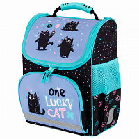 Ранец ПИФАГОР BASIC, 1 отделение, 3 кармана, эргономичная спинка, Funny cats, 35х28х18 см, 273135
