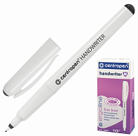 Ручка линер капиллярная CENTROPEN Handwriter трехгранная 0,5 мм чёрная 4651