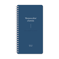 Телефонная книга А5, 80л., на гребне OfficeSpace "Моноколор. Dark azure", с высечкой