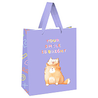 Пакет подарочный 26*32*12см MESHU "You are special", выб. лак, белый крафт