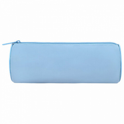 Пенал-тубус BRAUBERG, с эффектом Soft Touch, мягкий, Pastel blue, 272300