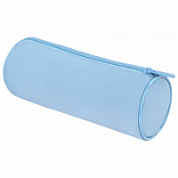 Пенал-тубус BRAUBERG, с эффектом Soft Touch, мягкий, Pastel blue, 272300