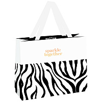 Пакет подарочный 32*26*12см MESHU "Animal print", отд. фольгой, матовая ламинация