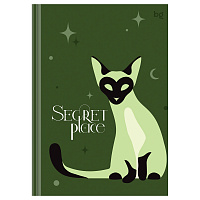 Записная книжка А5 80л. BG "Secret place", матовая ламинация, выб. лак, блок в точку, 100г/м2