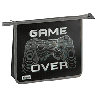 Папка для тетрадей 2 отделения, ArtSpace "Game Over", А5, пластик, на молнии